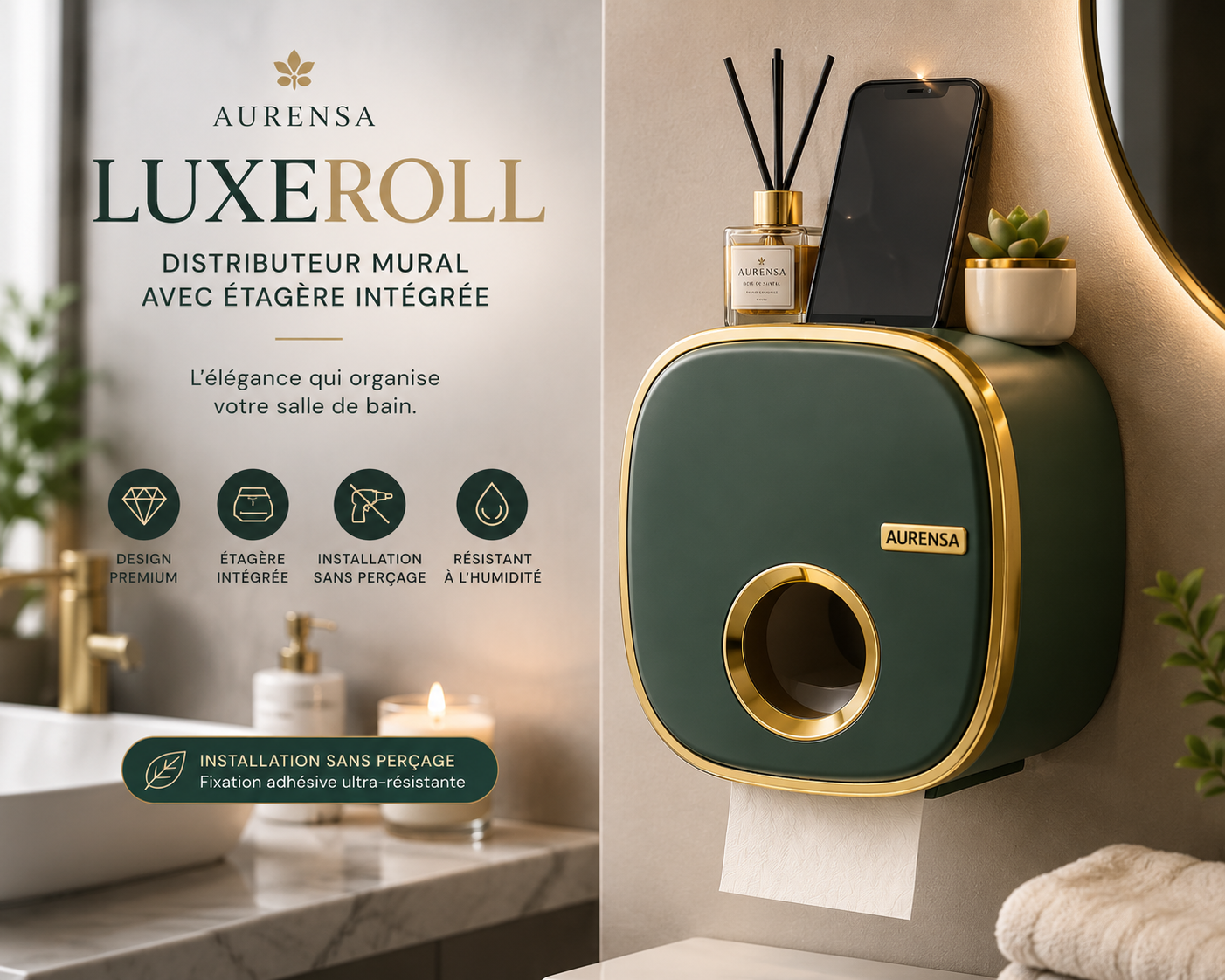 Aurensa LuxeRoll — vue principale